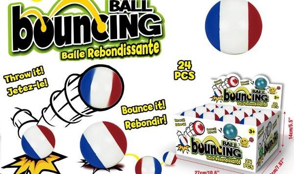 Tri Colour Sponge Ball 2.5" - (24)(07425)