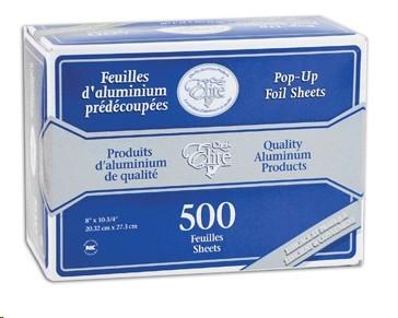 Pop Up Aluminum Foil sheets 8" x 10.75 (47gauge) - box 500 (6)(90472)