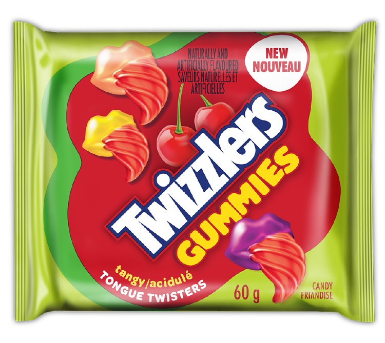 Twizzlers Gummy Cherry Tangy - 60g 18/BOX (8) (40961)