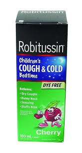 Robitussin Children's Cough & Cold Bedtime Cherry - 100 ml. (24) (748700)