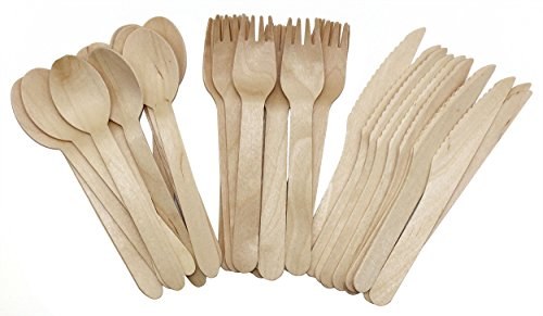 Luciano Wooden Knives 100PC (6) (80529)