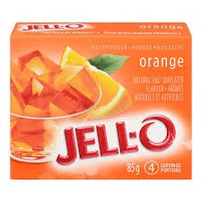 Jello Jelly Powder ORANGE Retail Size 85g  (24)(01400)