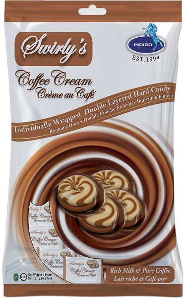 Swirly's Coffee Cream Hard Candy Bag- 120g (16) (20500)