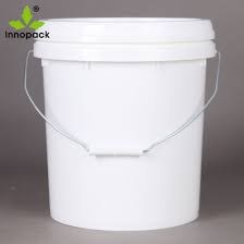 Round White Pail - 16L - EACH (72367) (27236)