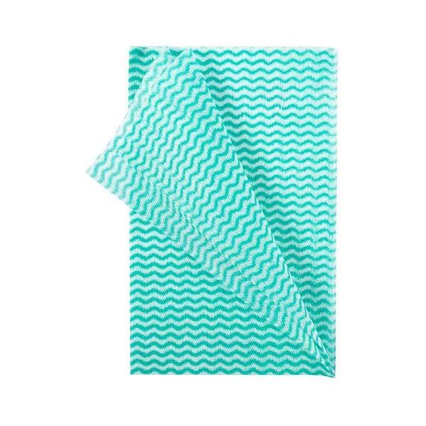 Handy Swipes Green/White Wipers - 13" x 21" - 200/BX - SOLD BY BX - (1) (00005) (27550C)