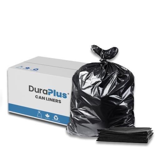 DuraPlus 35" x 50" Extra Strong "BLACK" Garbage Bags - 100/CASE (00213)