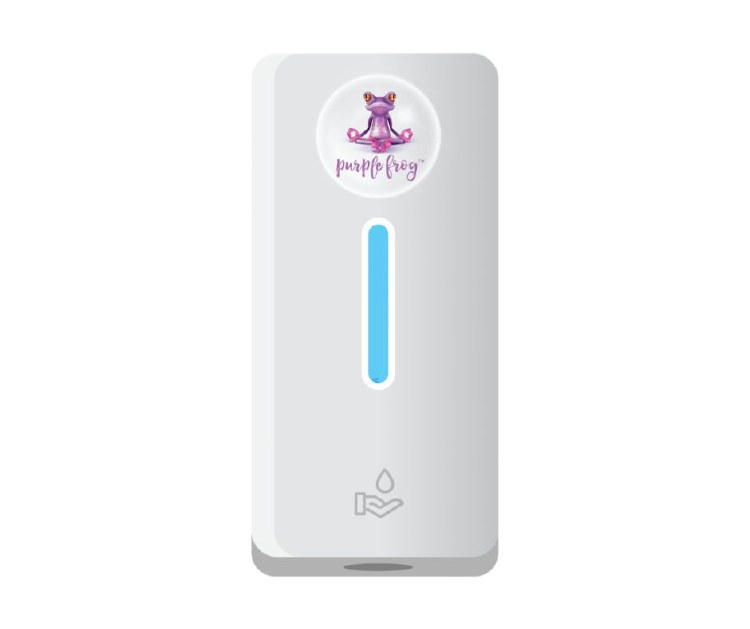 Purple Frog- 1000ml Touchless Foaming Dispenser- White- Sold by Each Takes  4 C batteries (0009)