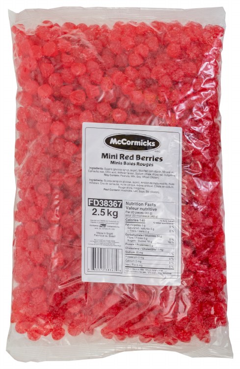 McCormicks Mini Red Berries BULK - 2.5kg bag (4) (38367)