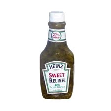 Heinz Relish Upside Down Bottle - 375ml (12) (785) EACH