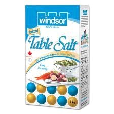 Salt - Windsor Table Salt 1kg - each (00105) (24)
