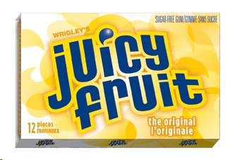 Juicy Fruit Yellow Sugar Free Pellet - 12/BOX (18) (10353)