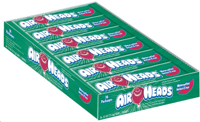 Airheads Watermelon Green - 36/BOX (12) (00117)