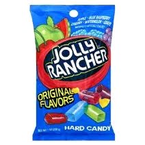 Jolly Rancher Hard Candy Bag Ass't PEG- 198g (10) (04250)