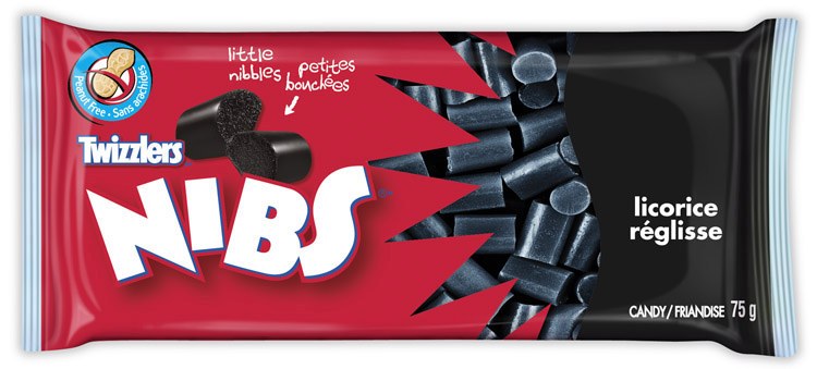 Licorice Black Nibs Bar Size - 24/Box (42520) (8)
