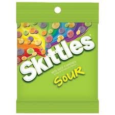 Skittles Sour Peg bag - 140g (12) (46898)