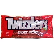 Strawberry Twizzlers Bar Size - 24/BOX (8) (42502)