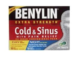 Benylin Cold & Sinus Day & Night - 20 tablets/box  24/Case (94072)