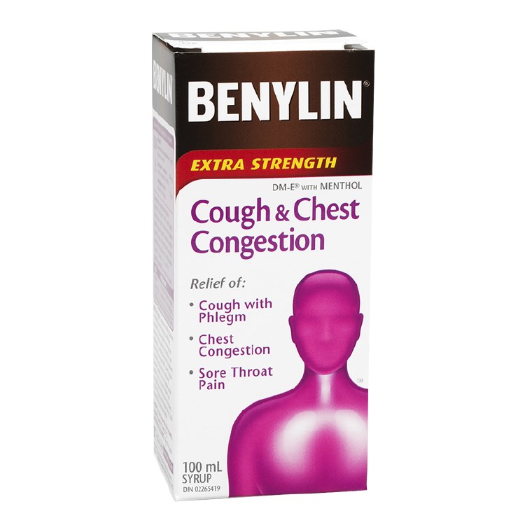 Benylin ES Cough & Chest Congestion DM 100ml (28076) - Each (12) - NET