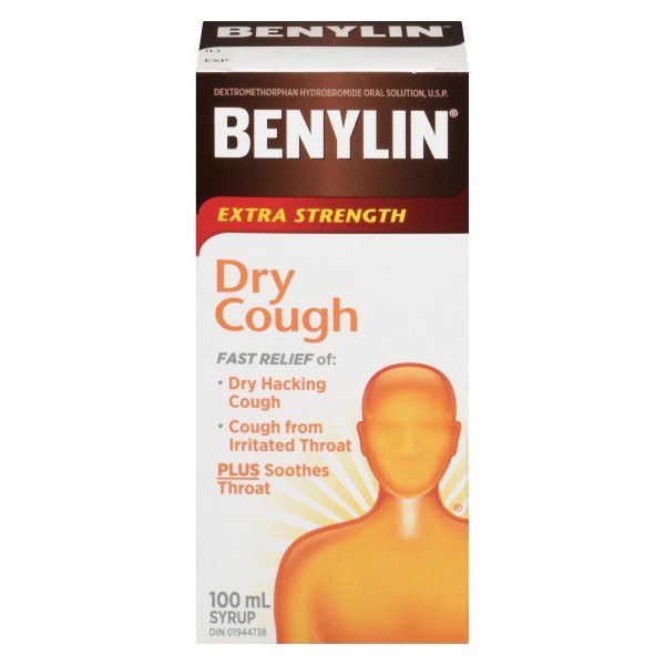 Benylin RS Dry Cough DM 100ml  (26029) - 12/Case - NET