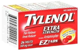 Tylenol Tab. Extra Strength EZ Tabs -  24/BACK (48) (30137)