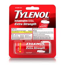 Tylenol Extra Strength Tablet Vials - 10/PACK (72) (14111) EACH