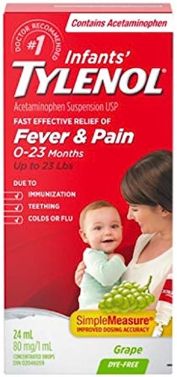 Tylenol Infant Fever & Pain Drops Grape 15ml (24) (14370)