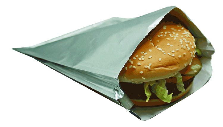 Hamburger Foil Plain - 500/CASE (00534)