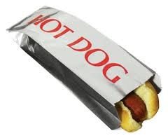 Hot Dog Foil Plain - 7" 1000/BOX (02889) (00776)
