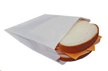 Sandwich Bag Waxed 6.75 x 6.75 Regular White - 1000/CS - SOLD BY CASE - (1) (V02951) (00362/30201) (00688)