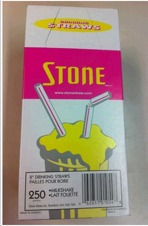 Stone Straw 8" Milkshake - 250/BOX (9) (01054)