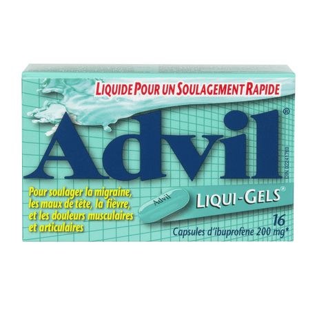 Advil Liqui Gel's For Migraine - 16/BOX (72) (00490)