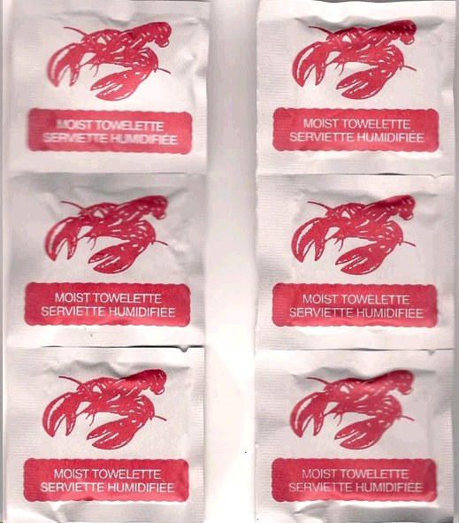 Moist Towelette Lobster Wet Nap - 1000/CS - (21806)