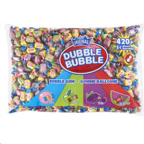 Dubble Bubble Twist Gum (5 cent) - 420/BAG (6) (90745) (N)