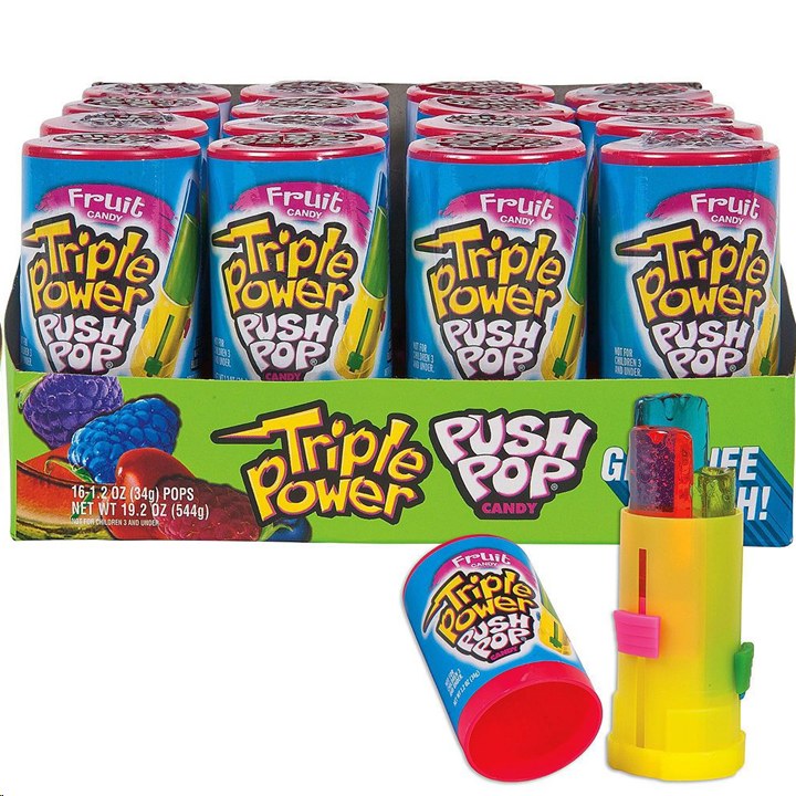 Push Pops Triple Power - 16/box (10492) (12) (N)