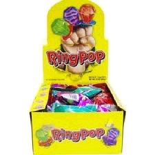 Ring Pop Fruit (Yellow Box) - 24/Box (24) (00625)