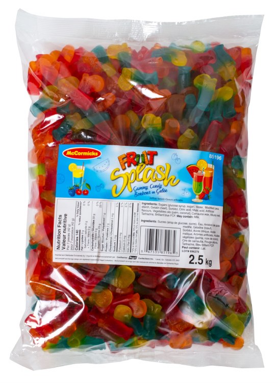 McCormicks Fruit Splash Gummy BULK - 2.5kg bag (4) (85196)