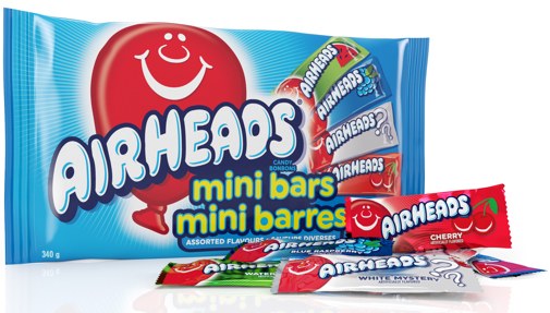 Airheads Mini Bars Assorted - 340g (12)(00133) EACH