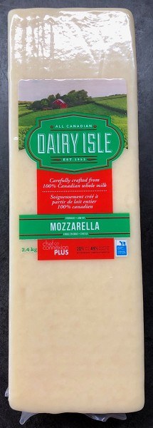 Dairy Isle Cheese- MOZZA BAR - 2.4kg each - Sold By Bar (2)(02038)