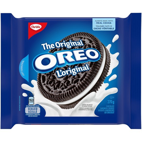 Christie Oreo Cookies Original - 270g (02659) (12) Sold By Bag