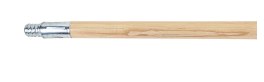 Broom Handle Wooden  "54 Metal Tip Threaded