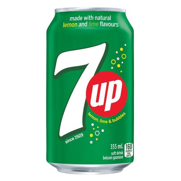 CAN- 7UP - 24 x 355ml (00165)(PEPSI)- Sold by Case