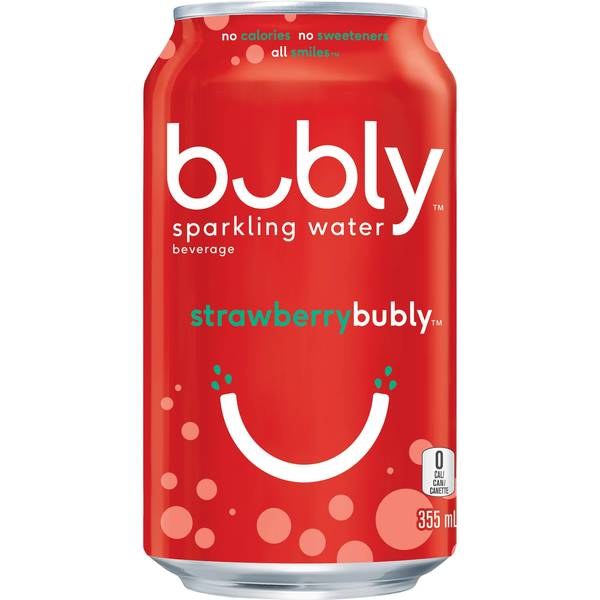CAN- Bubly Strawberry- 12 x 355ml (14916)(PEPSI)- Sold by Case