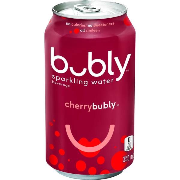 CAN - Bubly Cherry - 12 x 355mL - SOLD BY CASE - (1) (15502) (PEPSI)