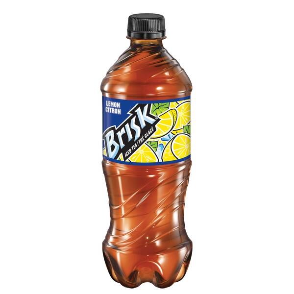 BOTTLE- Brisk Lemon Iced Tea- 24 x 591ml (01628)(PEPSI)- Sold by Case