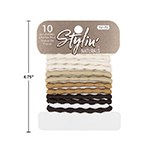 Pony Tail Holders Elastics Natural - 20 pc (74179) (74178) (12)