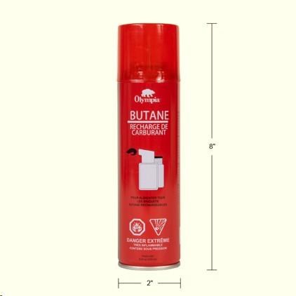BUTANE OLYMPIA 250ml FOR LIGHTERS - (Sold By Each) - (07544)