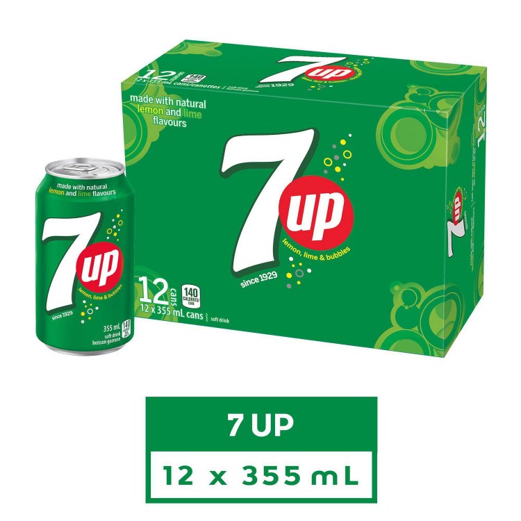 CAN- 7UP - 12 x 355ml (PEPSI)- Sold by Case(00159)