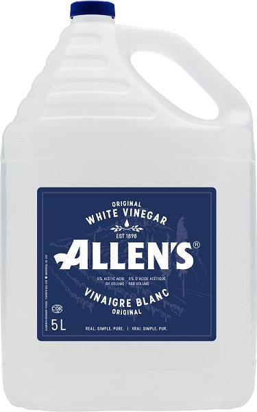 Reinhart Foods Allen's White Vinegar- 5L (4)(10511)
