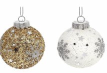 Glitter Snowflake Ornaments - (01365)