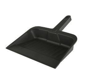Dustpan, 12" Black, Plastic (12) (25581) (20178)